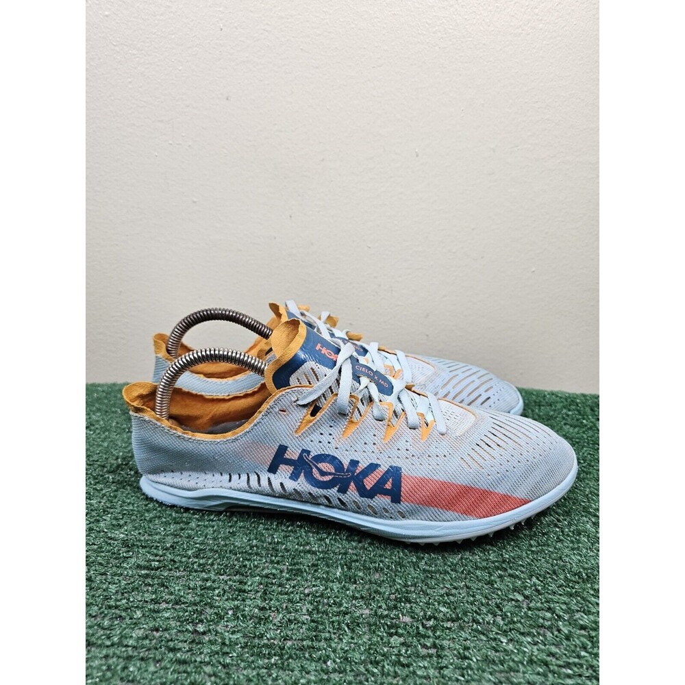 Hoka One Cielo X MD 1123151-BGRYL Blue Running Cleats Shoes Mens 10 Womens 11.5